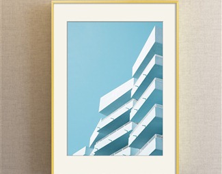 北欧房子建筑画