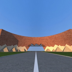 现代 大门 大门入口