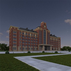 欧式 办公楼 教学楼办公楼