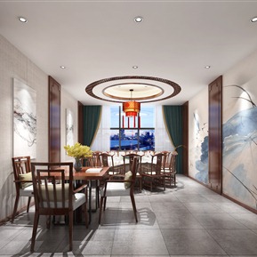 新中式 包间 餐厅包厢