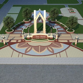 欧式 广场 广场细化