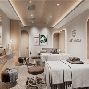 现代 美容院 美容院包间