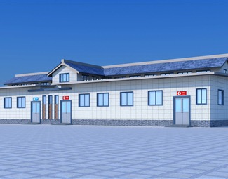 新中式公共厕所效果图