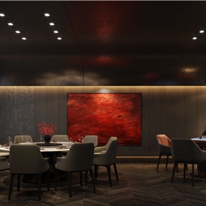 现代 包间 茶叶店楼