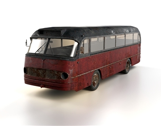 工业LOFT公交车3d模型