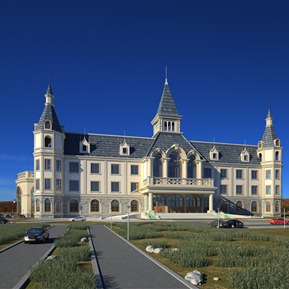 欧式 酒店建筑 会所酒店