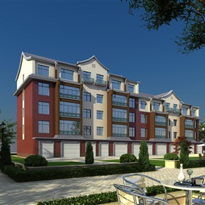 新中式 住宅区 住宅楼