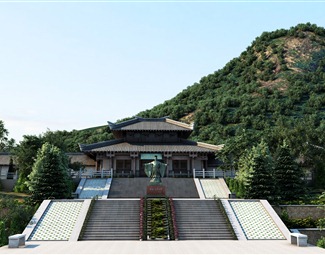 中式寺庙古建筑