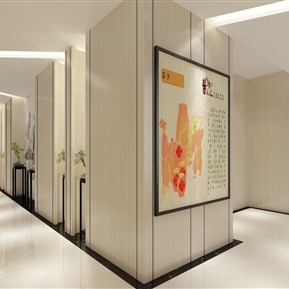 现代 走廊 办公走道