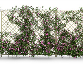 现代花艺背景墙