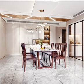 现代 餐厅 客餐厅门厅