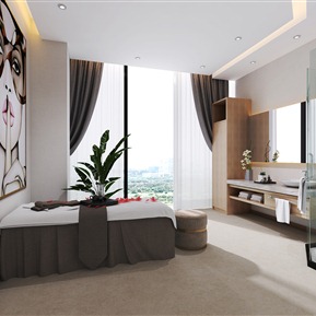 现代 spa 美容院包间 按摩店包间 足疗店包间 按摩 理疗包间