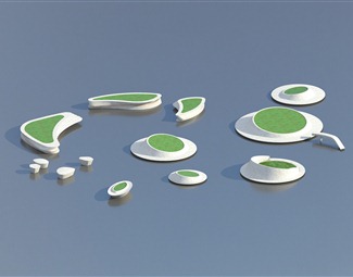 现代 树池 户外异形树池座椅