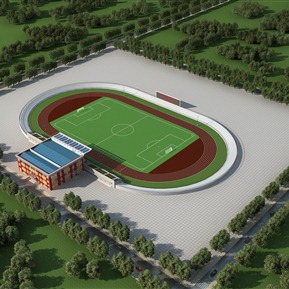 现代 足球场 体育馆场馆跑道