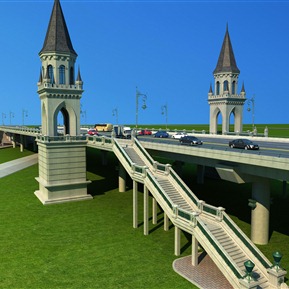 欧式 桥 桥头