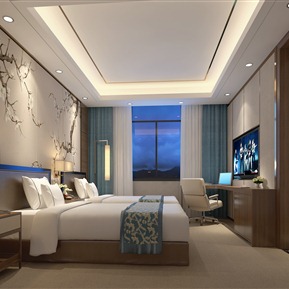 新中式 客房 酒店标准间