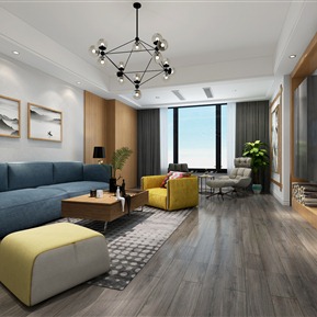 北欧 客厅 客餐厅