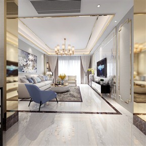 新中式 客餐厅 全景