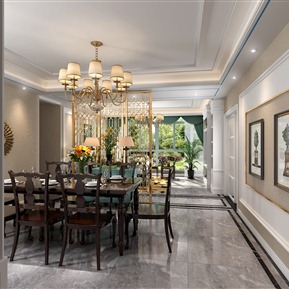 美式 餐厅 客厅餐厅