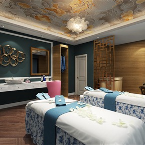 新中式 spa 美容院 包间