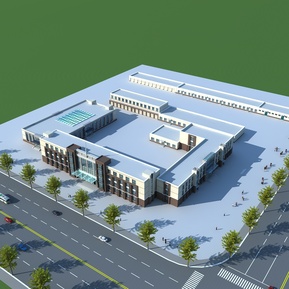 现代 厂房 厂区