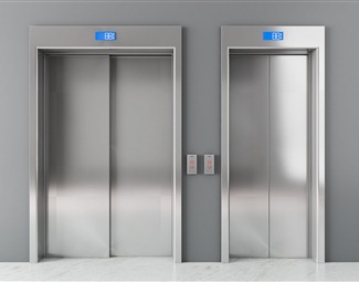 现代电梯效果图
