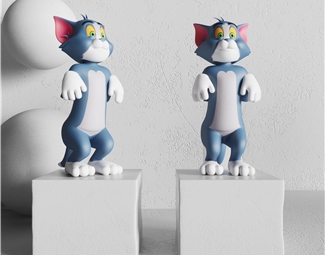 现代雕塑猫