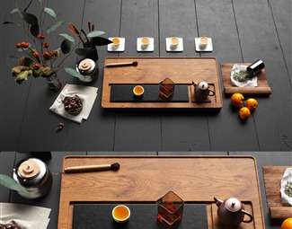 新中式 茶具 茶壶茶盘组合
