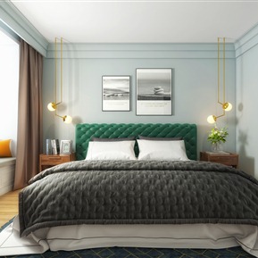 简欧 卧室 简约卧室