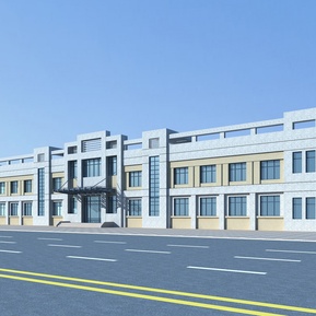 现代 办公楼 二层办公楼