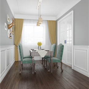 美式 客餐厅 客餐厅走廊