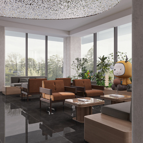 现代 休闲区 休息等候区