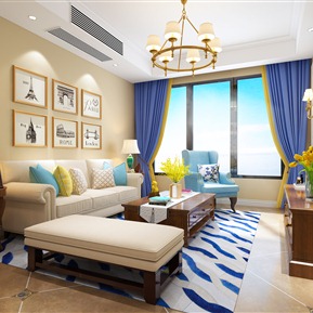 美式 客厅