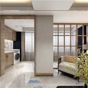 新中式 客餐厅 客餐厅全景