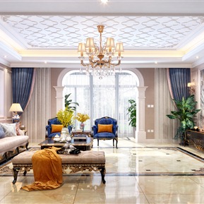 轻奢 客厅 奢华客厅阳台