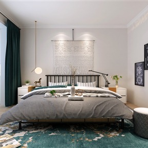 北欧 卧室 休闲椅 挂毯 墙饰 装饰画