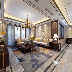 新中式 客餐厅 餐厅