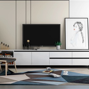 现代 电视柜 电视柜电视休闲椅组合