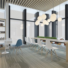 现代 大厅 办公大厅接待室