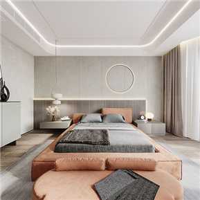 现代 卧室 主卧极简