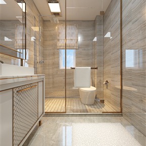 轻奢 卫生间 主卫客卫