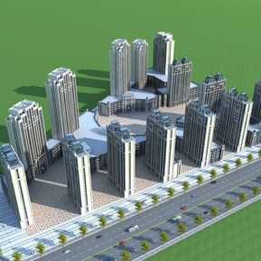 现代 住宅区 住宅