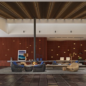 工业LOFT 大厅 酒店大厅