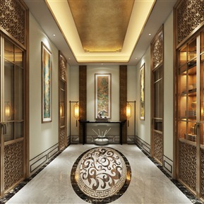 轻奢 玄关 会所玄关