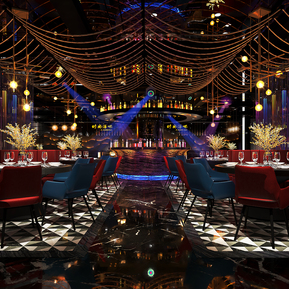 现代 酒吧 酒吧圆卡