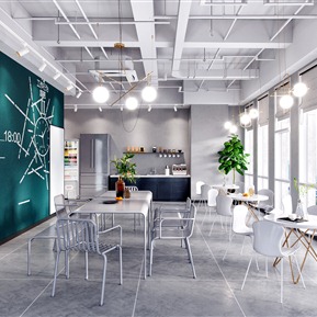 现代 茶水间 茶水间休息区