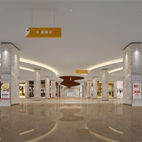 现代 商场 商场大厅入口