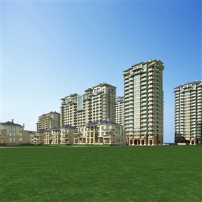 欧式 住宅区 高档别墅住宅一体