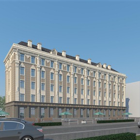 欧式 办公楼 沿街办公楼