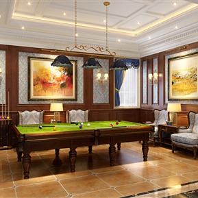 美式 台球室